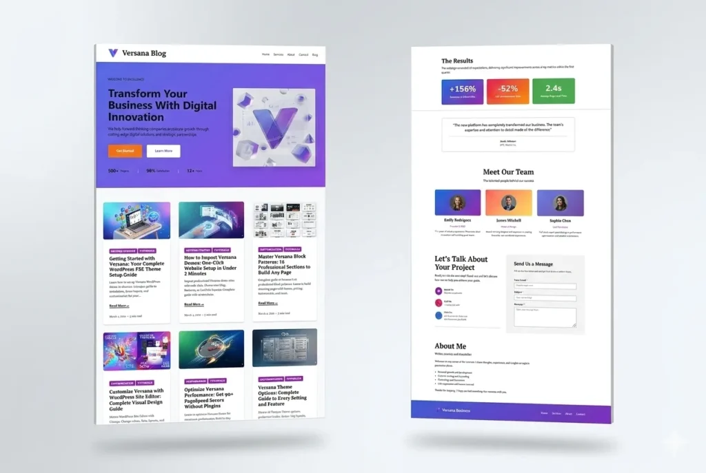Versana WordPress Block Theme for Personal Blogs