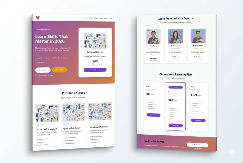 Versana WordPress Block Theme for Educational Websites